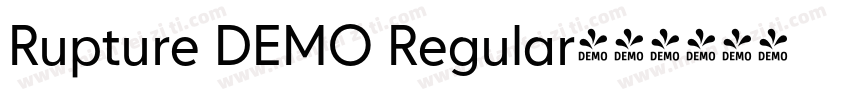 Rupture DEMO Regular字体转换